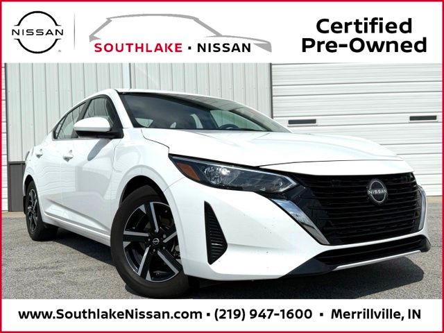 White (Fresh Powder) 2025 Nissan Sentra Sedan Front-Wheel Drive Continuously Variable Transmission