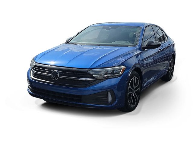 Blue Metallic 2024 Volkswagen Jetta Sport FWD Sedan Front-Wheel Drive 8-Speed Automatic