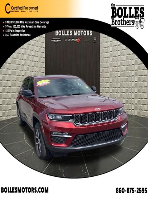Velvet Red Pearlcoat 2025 Jeep Grand Cherokee Limited 4WD SUV / Crossover Four-Wheel Drive 8-Speed Automatic
