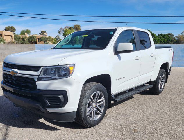 Summit White 2022 Chevrolet Colorado Work Truck Crew Cab 4WD Pickup Truck Four-Wheel Drive 8-Speed Automatic