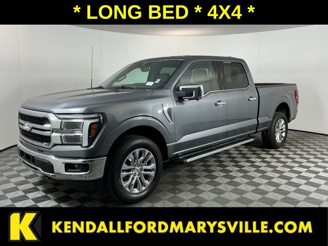 Gray 2025 Ford F-150 Pickup Truck Four-Wheel Drive Automatic