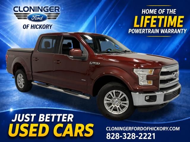 Red (Bronze Fire Metallic) 2015 Ford F-150 Pickup Truck Four-Wheel Drive 6-Speed Automatic