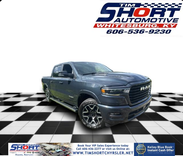 Forged Blue Metallic 2026 RAM 1500 Pickup Truck Four-Wheel Drive 8-Speed Automatic