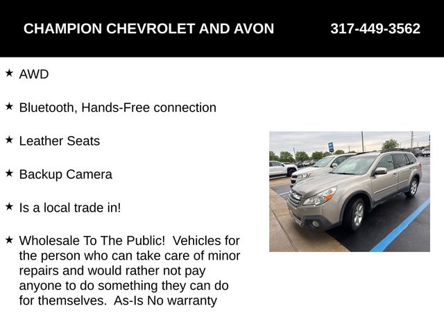 2014 Subaru Outback 2.5i Limited photo