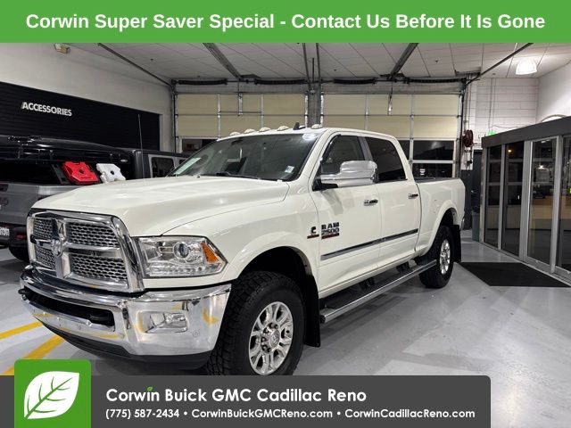 Pearl White 2018 RAM 2500 Pickup Truck Four-Wheel Drive 6-Speed Automatic