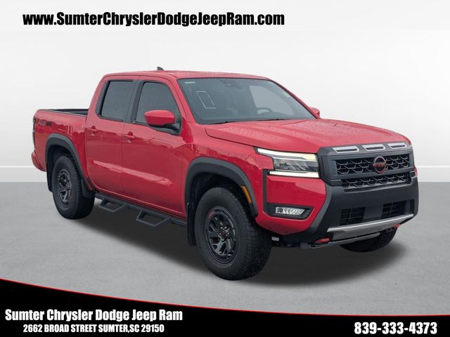 Red Alert 2025 Nissan Frontier Pickup Truck Four-Wheel Drive 9-Speed Automatic Overdrive