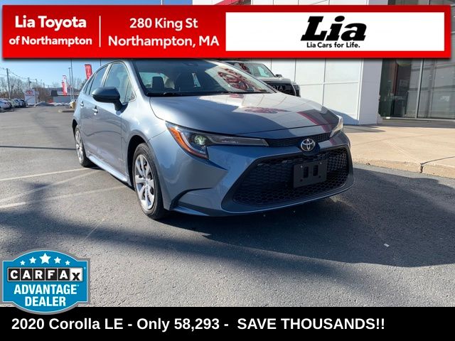 Celestite 2020 Toyota Corolla LE FWD Sedan Front-Wheel Drive Continuously Variable Transmission