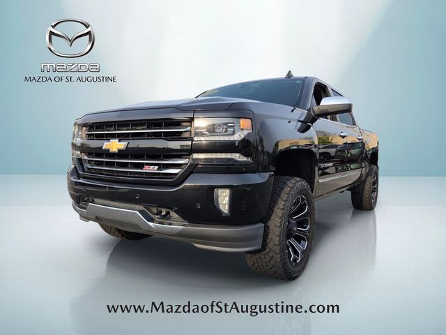 Black 2018 Chevrolet Silverado 1500 Pickup Truck Four-Wheel Drive 8-Speed Automatic Overdrive