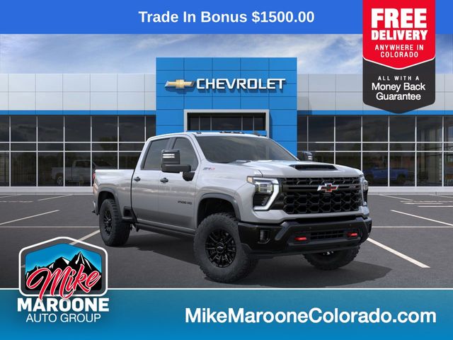 Sterling Gray Metallic 2026 Chevrolet Silverado 2500HD ZR2 Crew Cab 4WD Pickup Truck Four-Wheel Drive Automatic