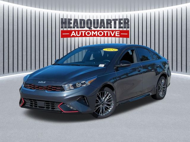 Gravity Gray 2024 Kia Forte GT-Line FWD Sedan Front-Wheel Drive Continuously Variable Transmission