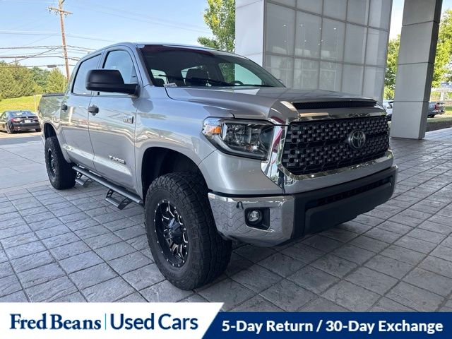 Silver Sky Metallic 2021 Toyota Tundra Pickup Truck Four-Wheel Drive 6-Speed Automatic