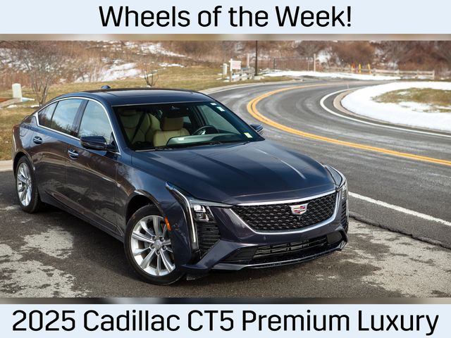 Midnight Sky Metallic 2025 Cadillac CT5 Premium Luxury AWD Sedan All-Wheel Drive Automatic