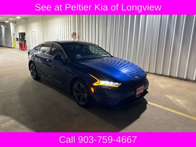 Sapphire Blue 2021 Kia K5 Sedan Front-Wheel Drive 8-Speed Automatic