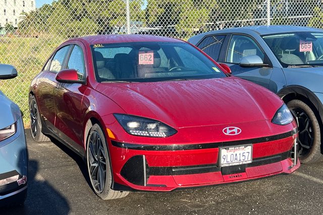 Ultimate Red 2024 Hyundai Ioniq 6 SEL RWD Sedan Rear-Wheel Drive 1-Speed Automatic