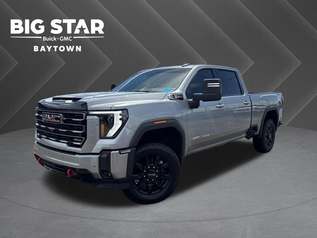 2025 GMC Sierra 2500HD AT4 Silver at Bayway Cadillac of The Woodlands