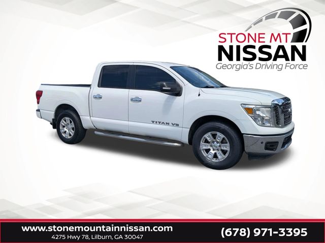 Glacier White 2018 Nissan Titan Pickup Truck 4X2 7-Speed Automatic