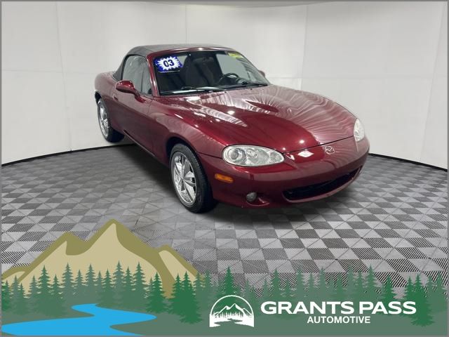 Red 2003 Mazda MX-5 Miata Base Convertible Rear-Wheel Drive 4-Speed Automatic