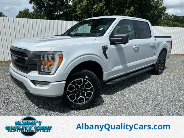 White Metallic 2022 Ford F-150 Pickup Truck Four-Wheel Drive Automatic