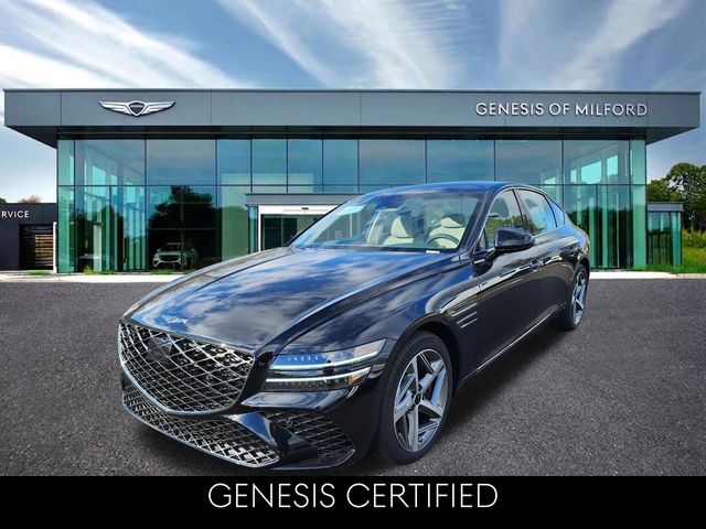 Vik Black 2025 Genesis G80 Sedan All-Wheel Drive 8-Speed Automatic