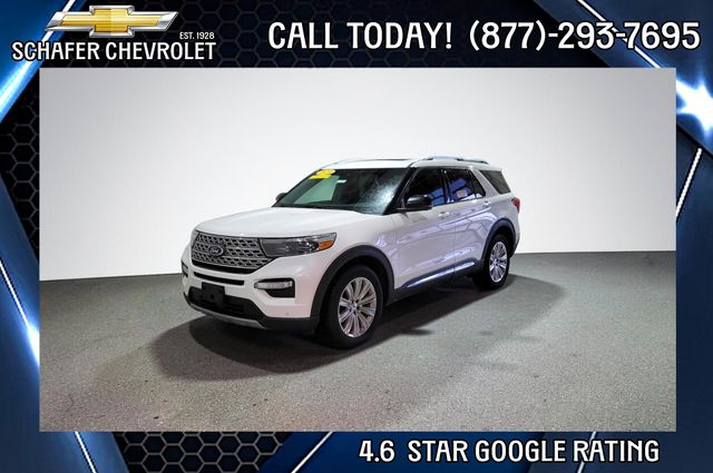 Oxford White 2020 Ford Explorer Limited AWD SUV / Crossover All-Wheel Drive Automatic