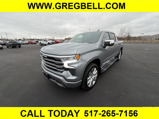 Sterling Gray Metallic 2025 Chevrolet Silverado 1500 High Country Crew Cab 4WD Pickup Truck Four-Wheel Drive Automatic