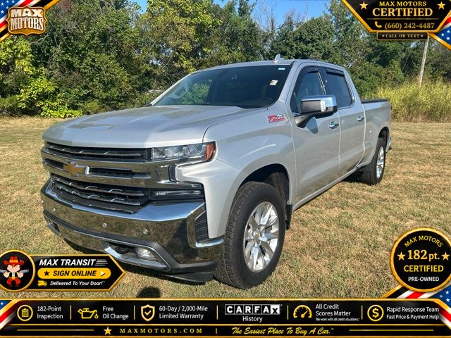 Silver Ice Metallic 2022 Chevrolet Silverado 1500 Pickup Truck Four-Wheel Drive 8-Speed Automatic