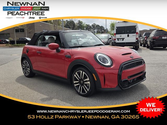 Chili Red 2023 MINI Cooper S Convertible FWD Convertible Front-Wheel Drive 7-Speed Automatic