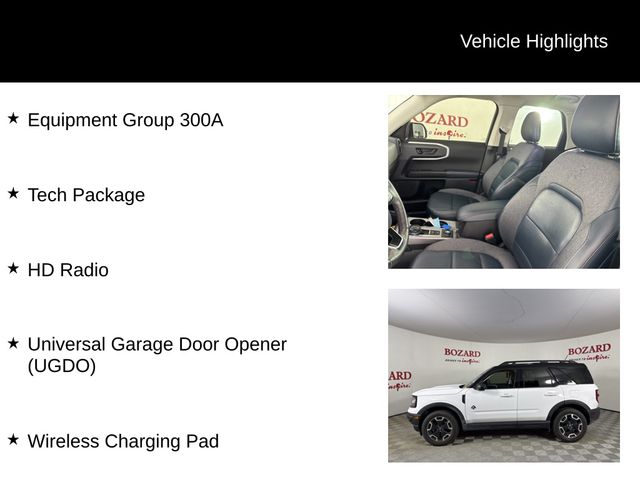 2023 Oxford White Ford Bronco Sport Outer Banks 4X4 SUV