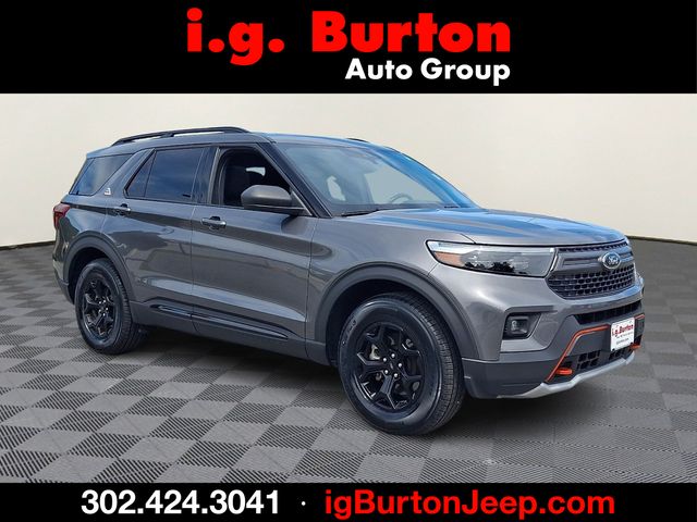 Gray Metallic 2023 Ford Explorer SUV / Crossover All-Wheel Drive Automatic