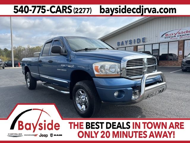 Atlantic Blue Pearlcoat 2006 Dodge RAM 2500 Laramie Quad Cab 4WD Pickup Truck Four-Wheel Drive 5-Speed Automatic