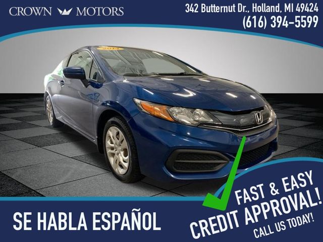 Dyno Blue Pearl 2014 Honda Civic Coupe Coupe Front-Wheel Drive Continuously Variable Transmission