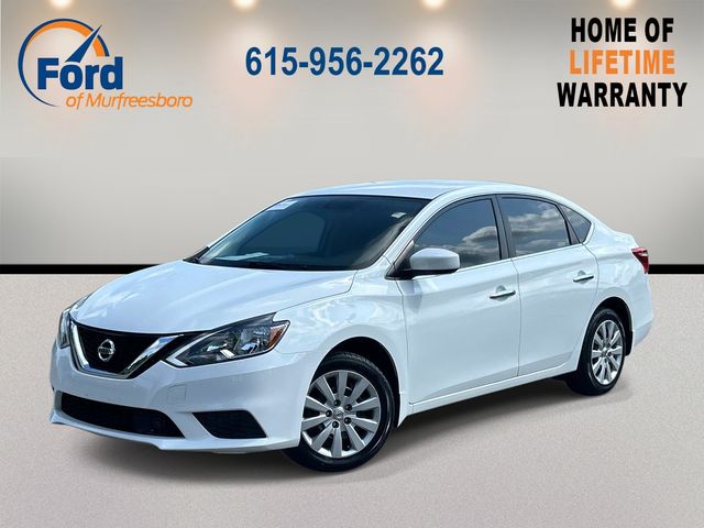White (Fresh Powder) 2019 Nissan Sentra Sedan Front-Wheel Drive Continuously Variable Transmission