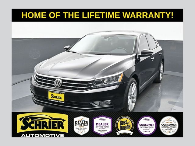 Deep Black Pearl 2017 Volkswagen Passat 1.8T SEL Premium Sedan Front-Wheel Drive 6-Speed Automatic