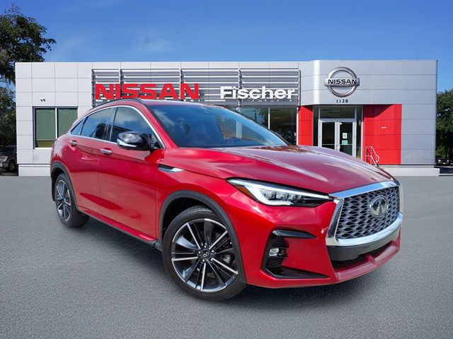 Dynamic Sunstone Red 2024 INFINITI QX55 Sensory AWD SUV / Crossover All-Wheel Drive Continuously Variable Transmission