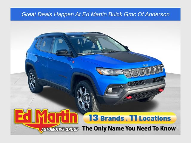 Laser Blue Pearlcoat 2022 Jeep Compass Trailhawk 4WD SUV / Crossover Four-Wheel Drive 9-Speed Automatic