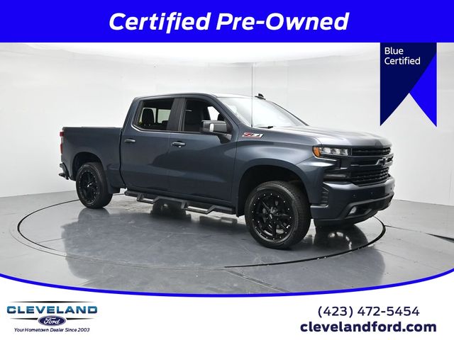 Shadow Gray Metallic 2021 Chevrolet Silverado 1500 RST Crew Cab 4WD Pickup Truck Four-Wheel Drive 8-Speed Automatic