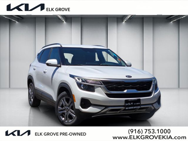 Snow White Pearl 2021 Kia Seltos S FWD SUV / Crossover Front-Wheel Drive Continuously Variable Transmission