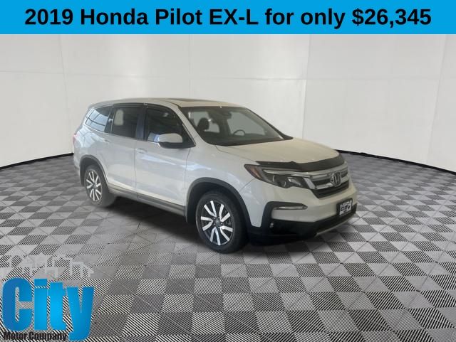 White Diamond Pearl 2019 Honda Pilot EX-L AWD SUV / Crossover All-Wheel Drive 6-Speed Automatic