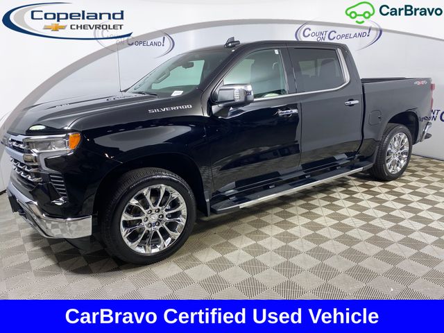 Black 2023 Chevrolet Silverado 1500 Pickup Truck Four-Wheel Drive Automatic