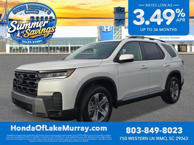 Platinum White Pearl 2026 Honda Pilot EX-L FWD SUV / Crossover Front-Wheel Drive Automatic