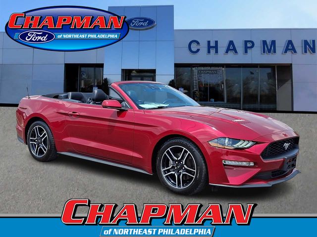 Red Metallic 2021 Ford Mustang EcoBoost Premium Convertible RWD Convertible Rear-Wheel Drive Automatic