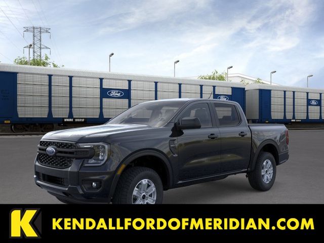 Shadow Black 2026 Ford Ranger XL SuperCrew 4WD Pickup Truck Four-Wheel Drive Automatic