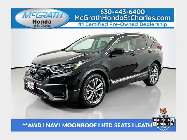Crystal Black Pearl 2022 Honda CR-V Touring AWD SUV / Crossover All-Wheel Drive Continuously Variable Transmission