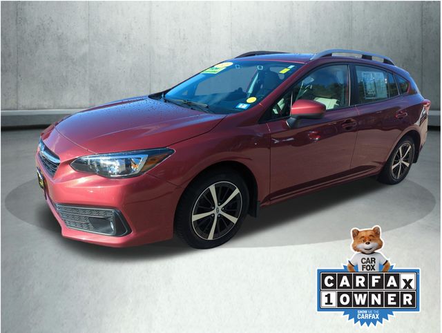 Crimson Red Pearl 2021 Subaru Impreza Premium Wagon AWD Wagon All-Wheel Drive Continuously Variable Transmission