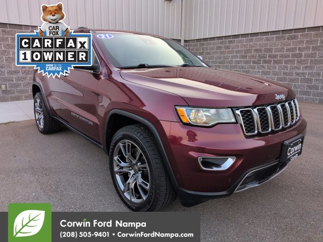 Velvet Red Pearlcoat 2021 Jeep Grand Cherokee SUV / Crossover Four-Wheel Drive 8-Speed Automatic