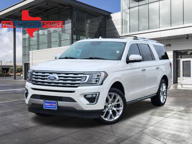 2018 White Platinum Metallic Tri-Coat Ford Expedition Max Limited RWD SUV