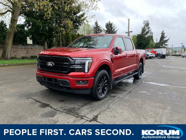Rapid Red Metallic Tinted Clearcoat 2025 Ford F-150 Lariat SuperCrew 4WD Pickup Truck Four-Wheel Drive Automatic