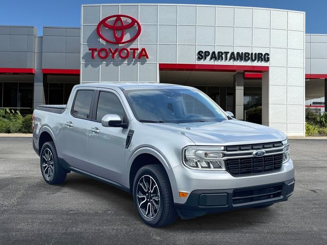 Iconic Silver Metallic 2022 Ford Maverick Lariat SuperCrew FWD Pickup Truck Front-Wheel Drive Continuously Variable Transmission