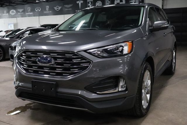 Gray Metallic 2023 Ford Edge Titanium AWD SUV / Crossover All-Wheel Drive Automatic