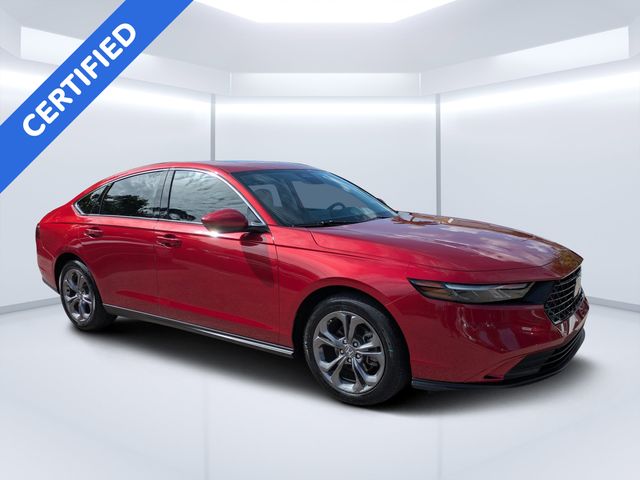 Red 2023 Honda Accord Sedan Front-Wheel Drive Continuously Variable Transmission